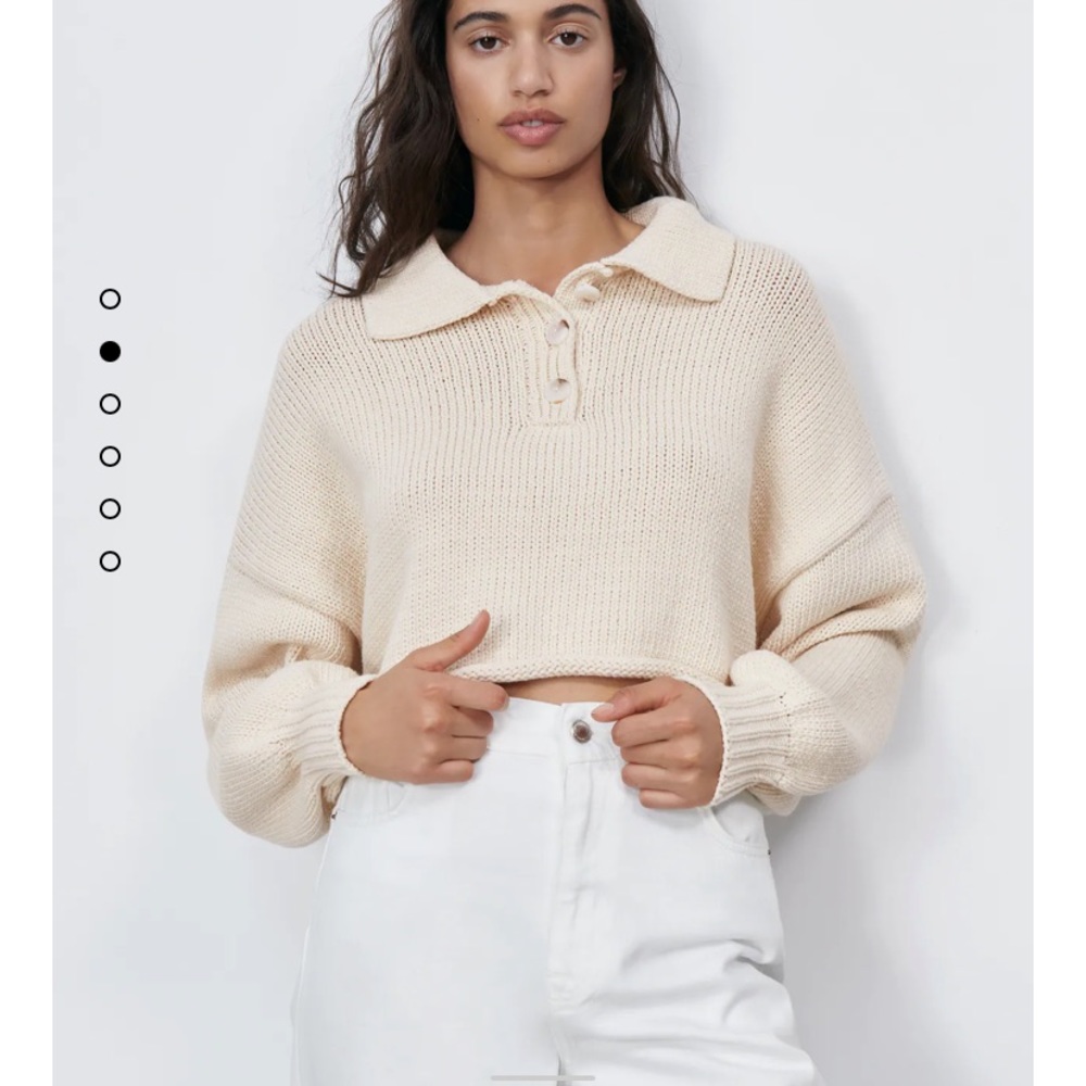 Zara cropped sweater